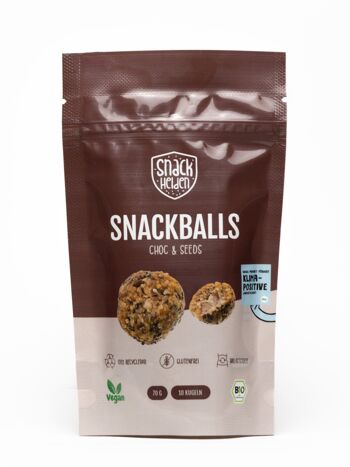 Snackballs - Choc & Seeds - Snack, Energyballs, Bliss balls, Bars Alternative 2