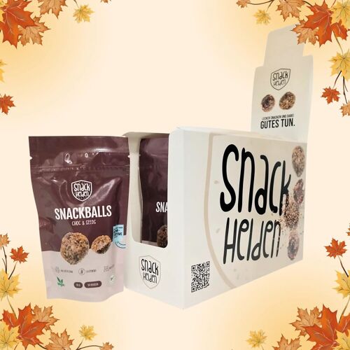 Snackballs - Choc & Seeds - Snack, Energyballs, Bliss balls, Riegel Alternative