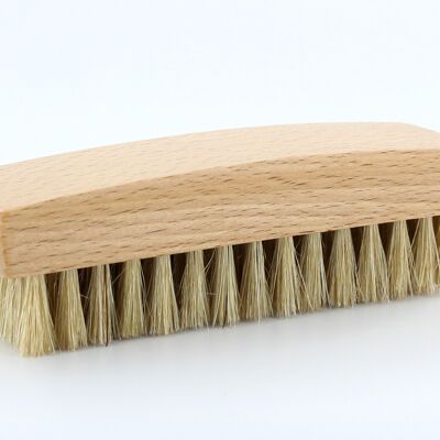 Single polish brush - white bristles