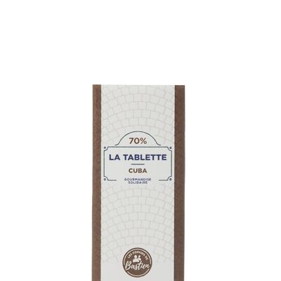 Barrita pura de origen cubano 70% - 25Gr