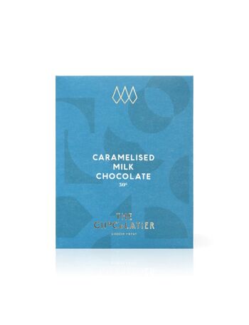 Tablette de chocolat au lait caramélisé