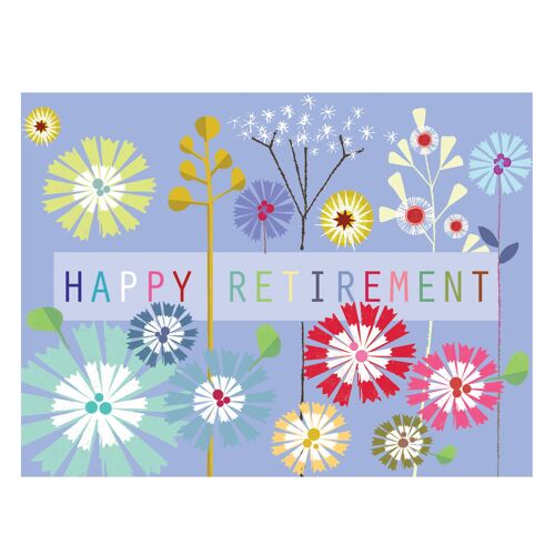 TW514 Mini Floral Retirement Card