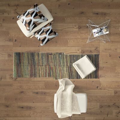 Runner kilim in lana a righe