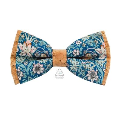 Cork and Liberty fabric bow tie - Strawberry Jade - Cork beater