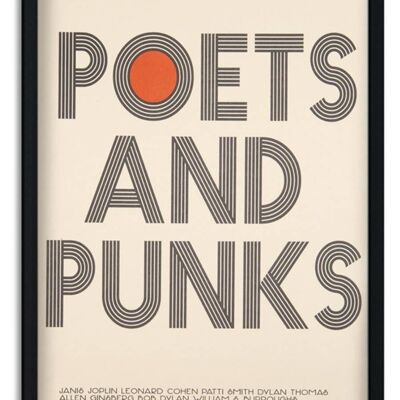 Dichter und Punks Giclée-Kunstdruck