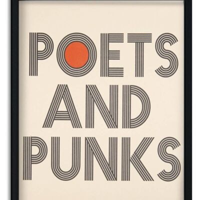Dichter und Punks Giclée-Kunstdruck