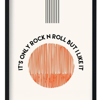 Es ist nur Rock N Roll, aber ich mag es Rolling Stones Kunstdruck