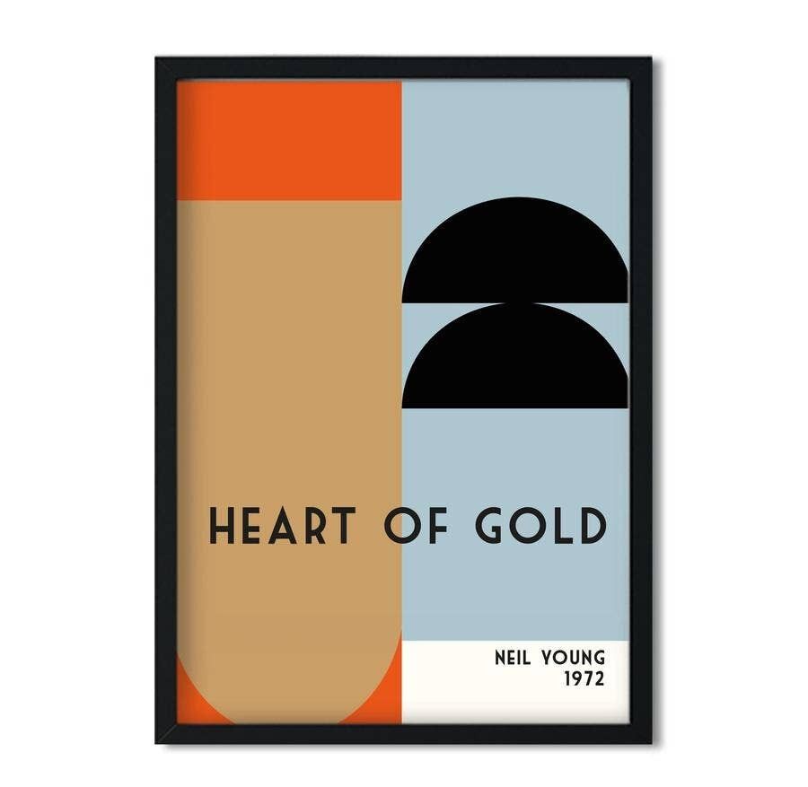 Cuore d'oro Retro Nursery Giclée Art Print