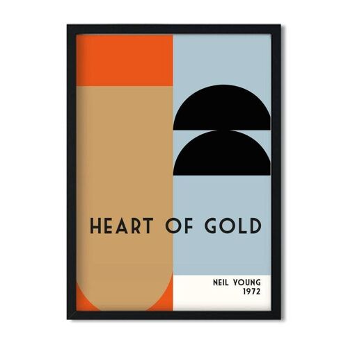 Heart of Gold Retro Nursery Giclée Art Print