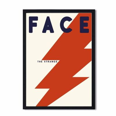 Face the Strange Bowie Inspired Retro Giclée Art Print