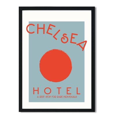 Stampa artistica retrò di Chelsea Hotel Mind Charity