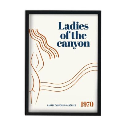 Lámina artística Ladies of the Canyon Californian Retro Giclée