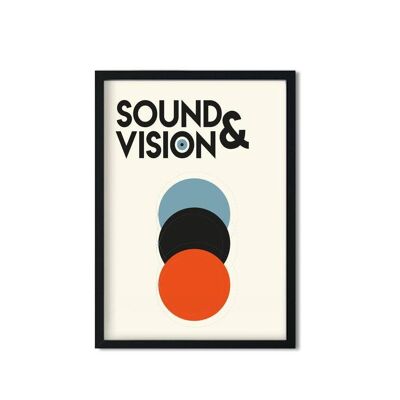 Ton und Vision David Bowie Retro Giclée Kunstdruck