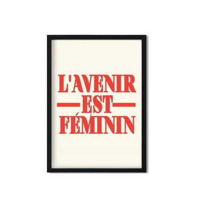 L'avenir Est Feminin Retro Giclée Impression artistique