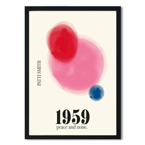 1959 Patti Smith Inspired Retro Giclée Art Print