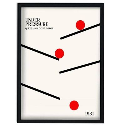 Under Pressure A3 Retro Giclée-Kunstdruck