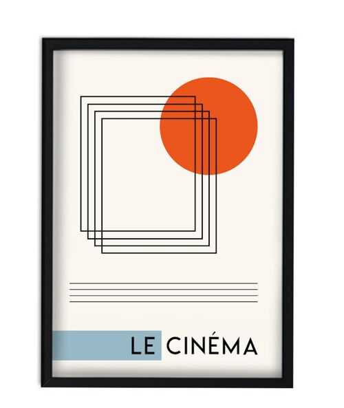 Le Cinèma French Abstract Giclée Art Print