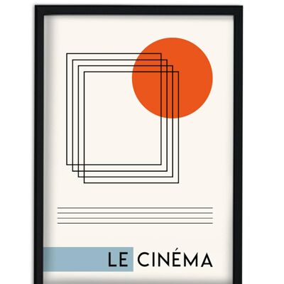 Le Cinèma Français Abstrait Giclée Impression artistique