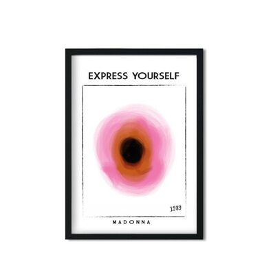 Exprimez-vous Retro Giclée Impression artistique