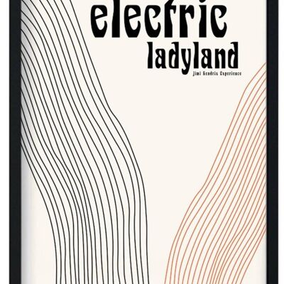 Lámina artística Electric Ladyland Retro Giclée