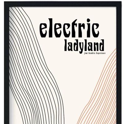Lámina artística Electric Ladyland Retro Giclée