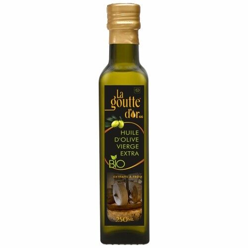 Coffret Cadeau : Huile d'olive extra vierge 2 X 250ml, 1 X BIO + 1 X  naturelle – mer des oliviers de Delphes