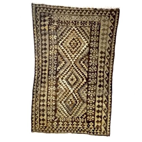 Antique Sandal Woolen Kilim Carpet
