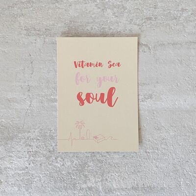 Carte postale "Vitamin Sea for your soul"