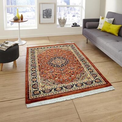 Kashan Hand knotted Pueblo Rug