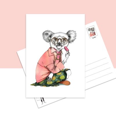 Card A5 animal Koala