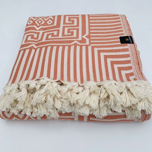 Olympia Blanket - Coral