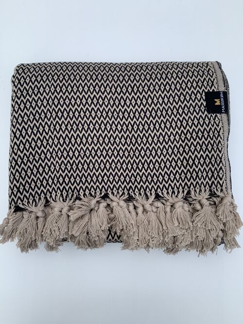 Nazar Throw Blanket - BROWN