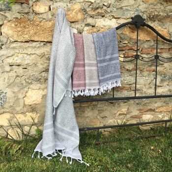 Serviette Turque Coccola Peshtemal - ANTHRACITE 5