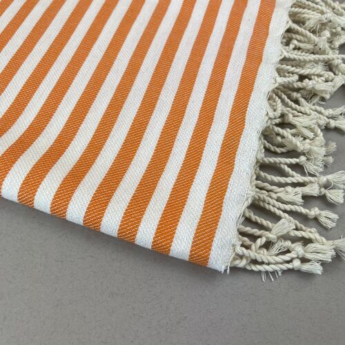 Curaçao Turkish Towel Peshtemal - ORANGE