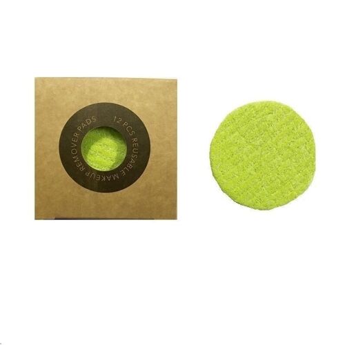 Eco pads washable and biodegradable, green