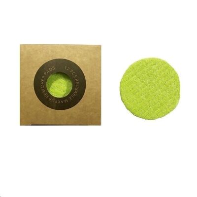 Eco pads washable and biodegradable, green
