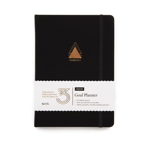 Power of 3 Undated Goal Planner - Charcoal