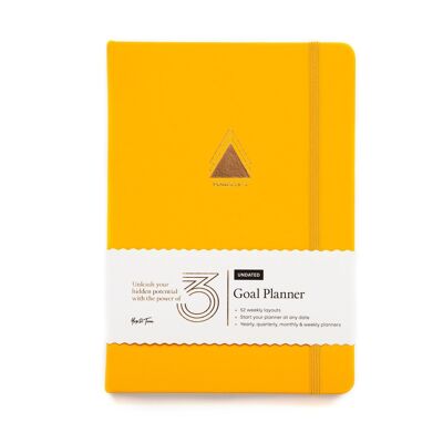 Power of 3 Undated Goal Planner - Sunshine Yellow