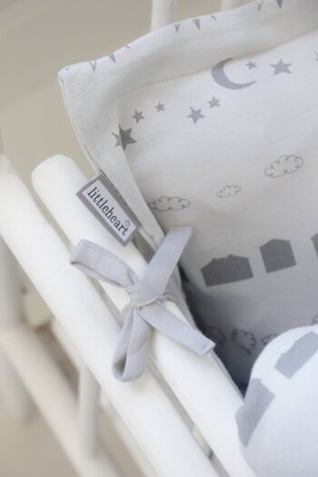 Linge de lit Littleheart Little City Soft Grey 1