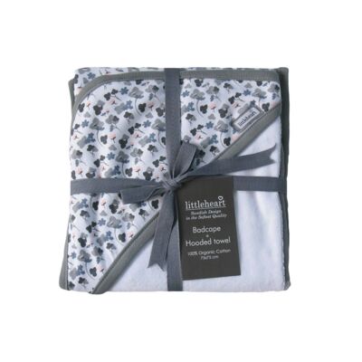 Littleheart Hooded Towel Little Anemones