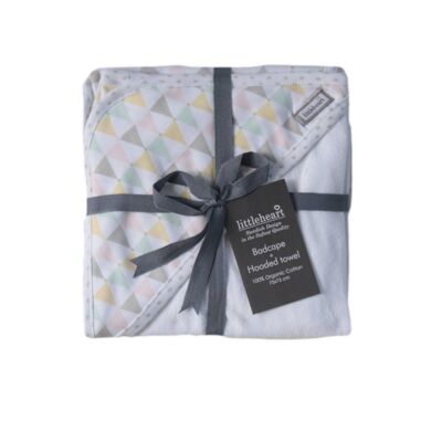 Littleheart Hooded Towel Confetti Pastel