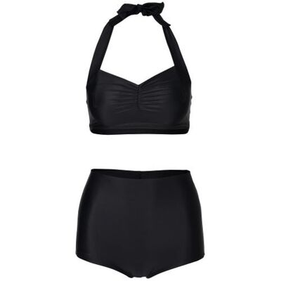 Bas de bikini simple, noir