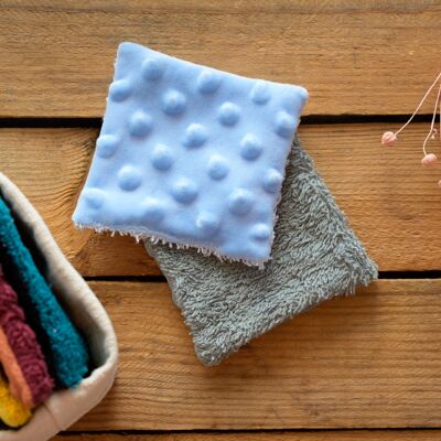 5 double-sided washable wipes