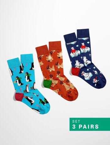 Ensemble de chaussettes de Noël (paquet de 3) 1