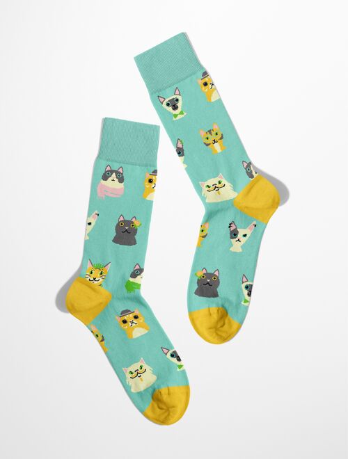 Cat Lover Socks | cat person socks | hipster cats socks | socks for cat mom | socks for cat dad | cat love socks | funny cats socks |