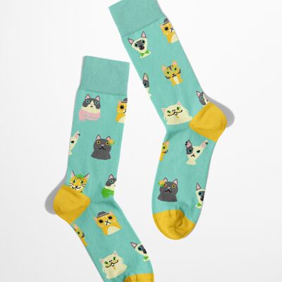 Cat Lover Socks | cat person socks | hipster cats socks | socks for cat mom | socks for cat dad | cat love socks | funny cats socks |