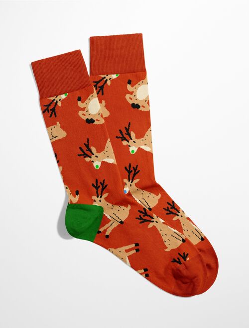 Dear Deer socks | christmas socks | funny deer socks | winter holiday socks | fun animals socks | christmas gift | cotton socks | Banana Socks
