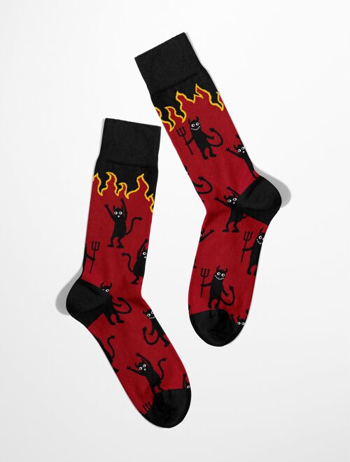 Trick or Treat socks | Devil Socks | Funny Pattern Socks | Socks for every occasion |