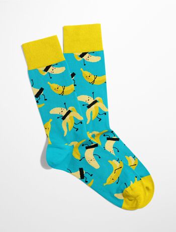 Je veux des chaussettes banane | Chaussettes banane | Chaussettes drôles | Chaussettes fruitées drôles | Collection Banane | 3