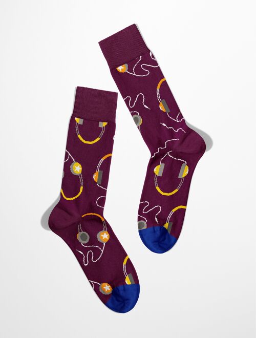 Headphones socks | Music Lover Socks | Music Socks | Banana's Collection